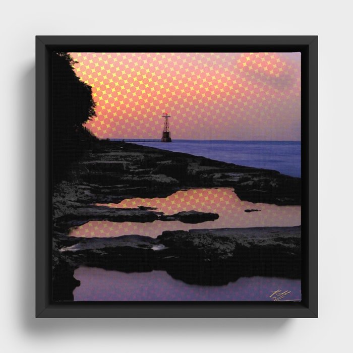 Simple Sunset Framed Canvas