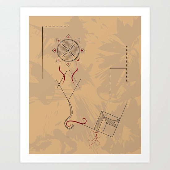 21st Century Hieroglyph Art Print