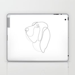 Bloodhound - one line drawing Laptop Skin