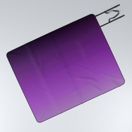 Dark Purple Ombre Picnic Blanket