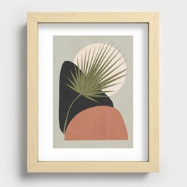 Tropical Leaf- Abstract Art 5 Recessed Framed Print