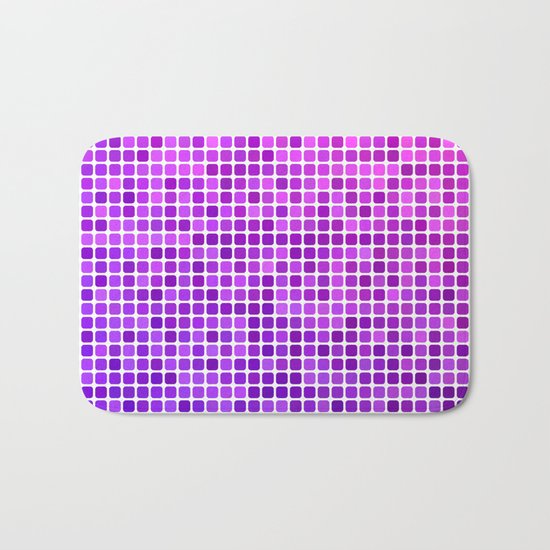 Pink purple mosaic Bath Mat