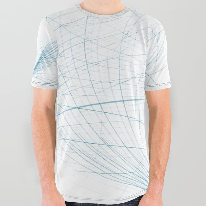 ABSTRACT SPACE TIME CONTINUUM. All Over Graphic Tee