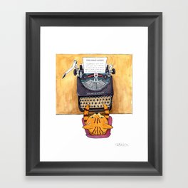 The Great Catsby. Framed Art Print