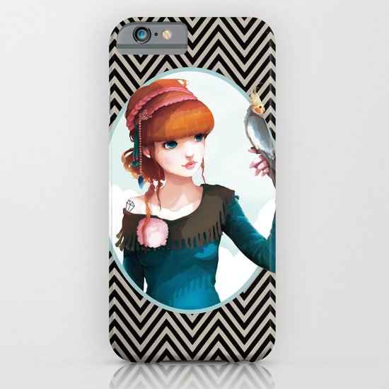 Rose et l'oiseau iPhone & iPod Case