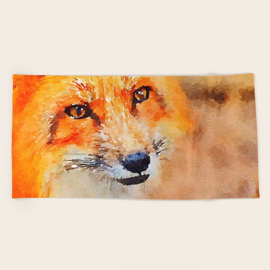 Fox 2 Beach Towel