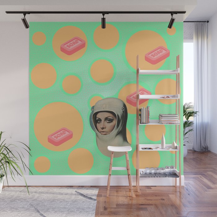 Trippy Vintage Poster Art  Wall Mural