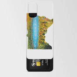 Map of Minnesota | Autumn Forest and Lake Android Card Case