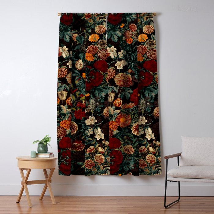 EXOTIC GARDEN - NIGHT XXI Blackout Curtain Blackout Curtain