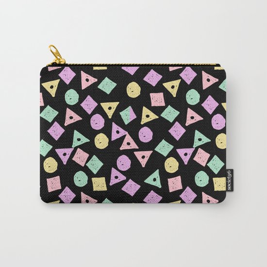 Mikkel - pastel shapes minimal abstract pattern design charlotte winter prints Carry-All Pouch