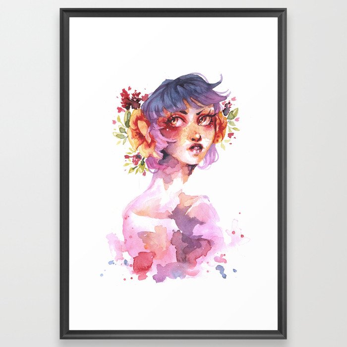 Flower girl Framed Art Print