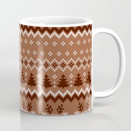 New Year's Christmas Pattern Pixel Vector Illustration Mug