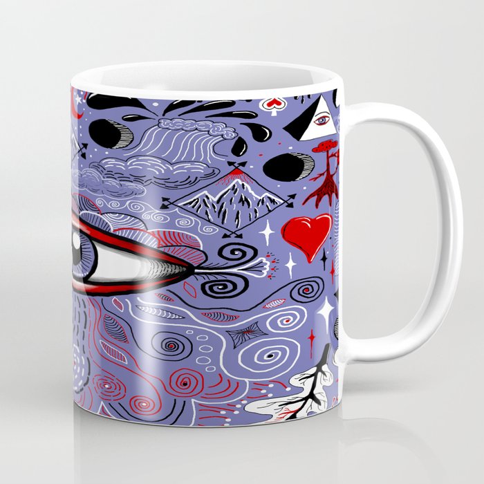 The all-seeing eye!  Very Peri periwinkle Coffee Mug