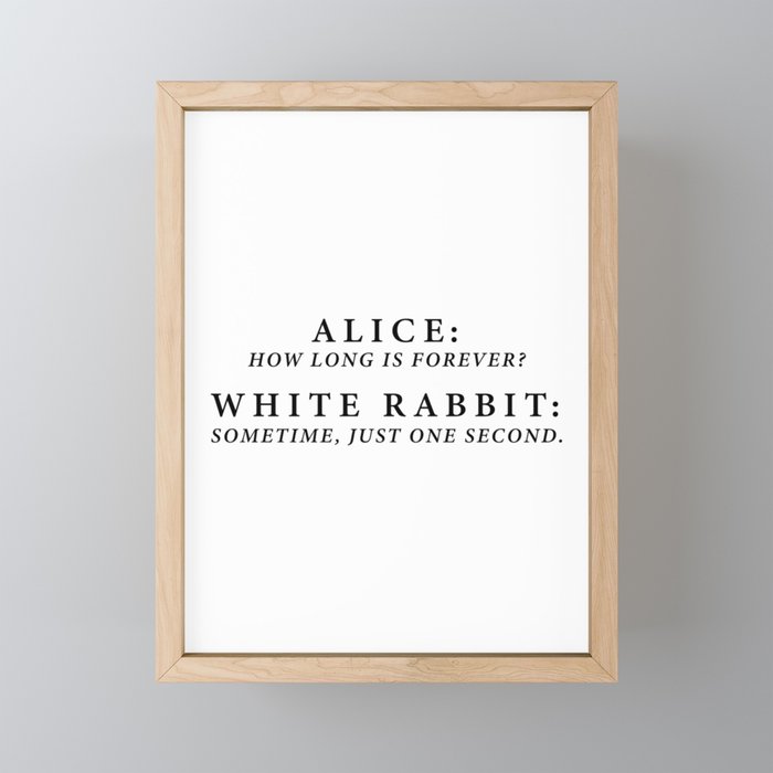 ALICE Framed Mini Art Print