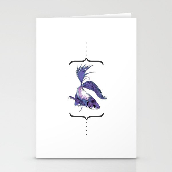 "betto" to fish Stationery Cards