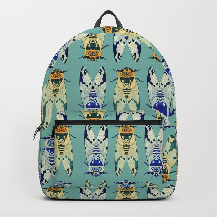 Cicadas (green & blue) Backpack