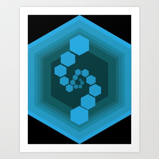 Hexagon Art Print
