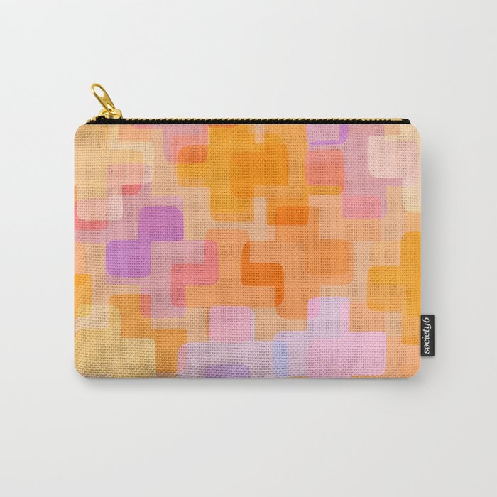 Double Vision At The Disco - Trippy Abstract Design Carry-All Pouch