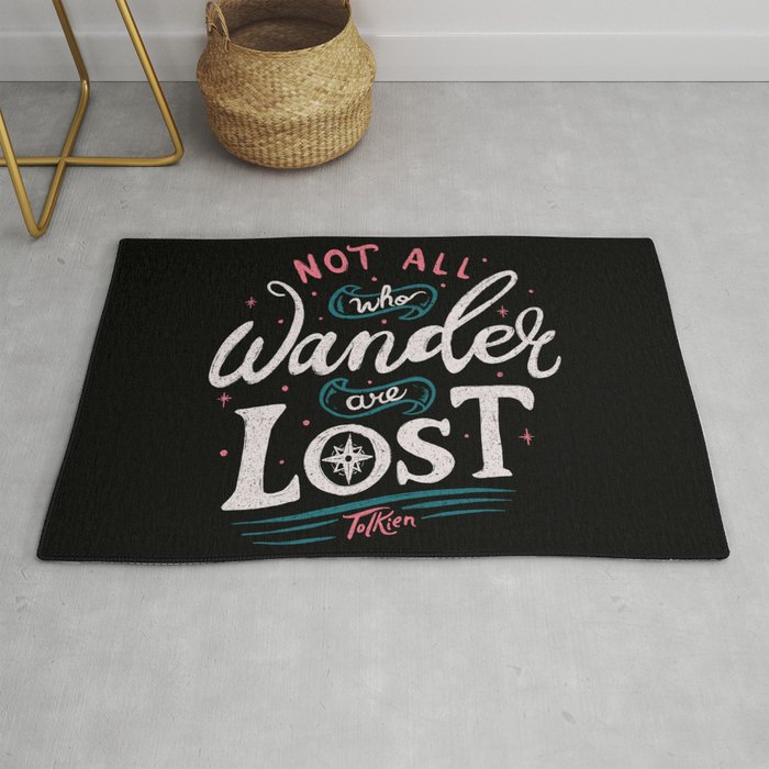 Not all who wander are lost - Tolkien Rug