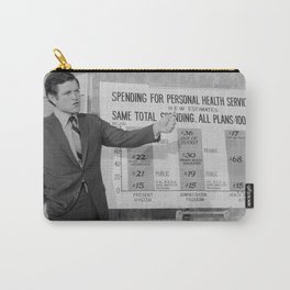 Senator Ted Kennedy Speaking - 1971 Carry-All Pouch