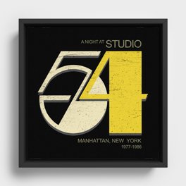 Studio 54 - Discoteque Framed Canvas