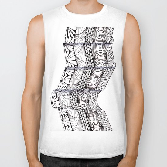 Zentangle Architectural Molding Biker Tank