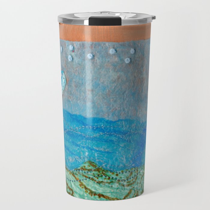 Plastic Landscape Collage Travel Mug