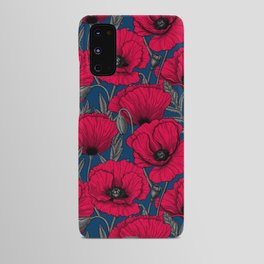 Night poppy garden  Android Case