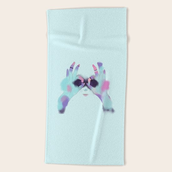 I SEE YOU Beach Towel