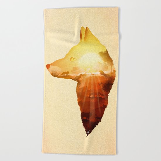Playing at Sunset Beach Towel