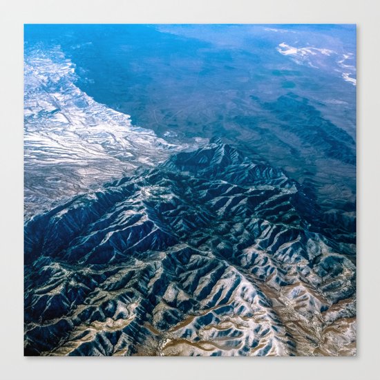 The Mountains Below Canvas Print