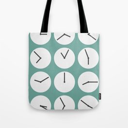 Minimal clock collection 12 Tote Bag
