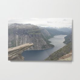 Laying on the edge of the world Metal Print