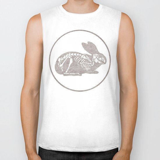 In which a rabbits anatomy is observable Biker Tank