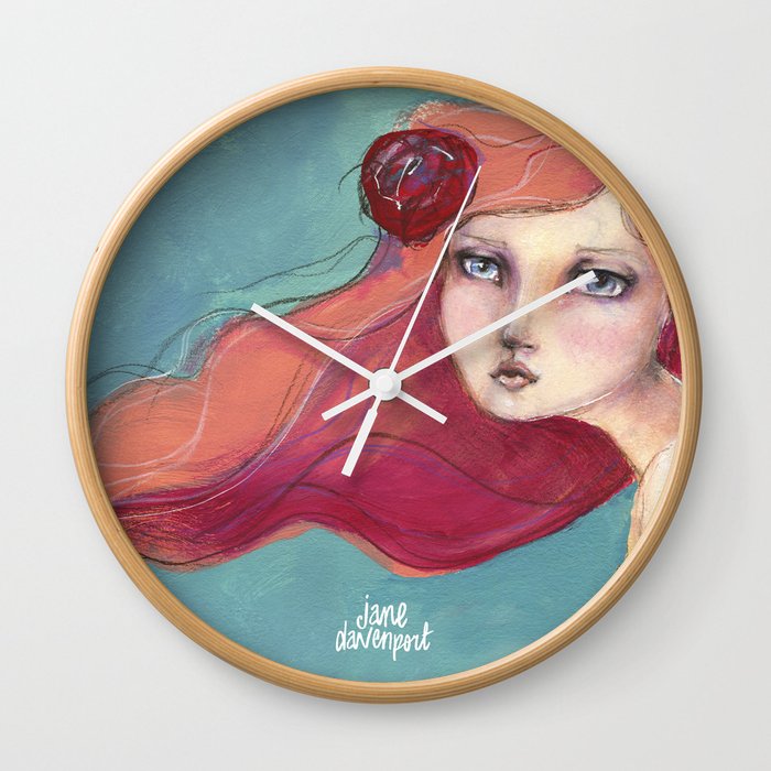 Beautiful Faces by Jane Davenport Wall Clock