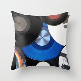 Vinyls Throw Pillow