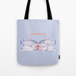 Kissing fish Tote Bag