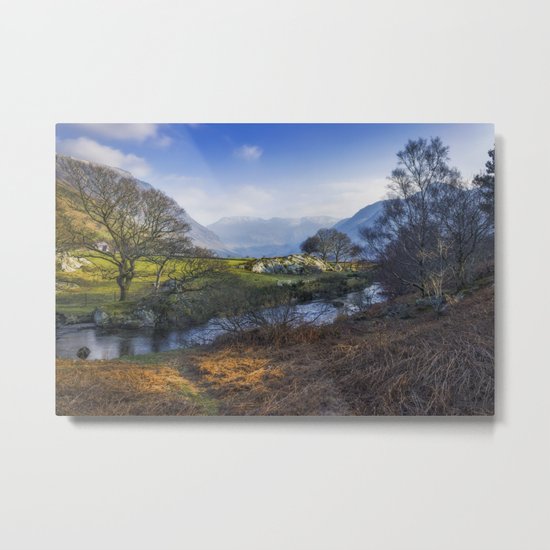 Nant Ffrancon Pass Metal Print