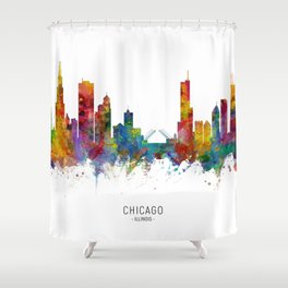 Chicago Illinois Skyline Shower Curtain