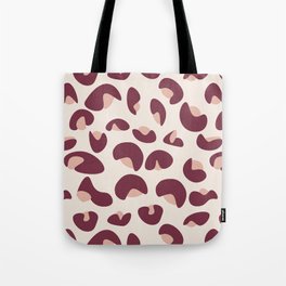 Abstract Seamless Leopard Print Pattern - Catawba and Alabaster Tote Bag