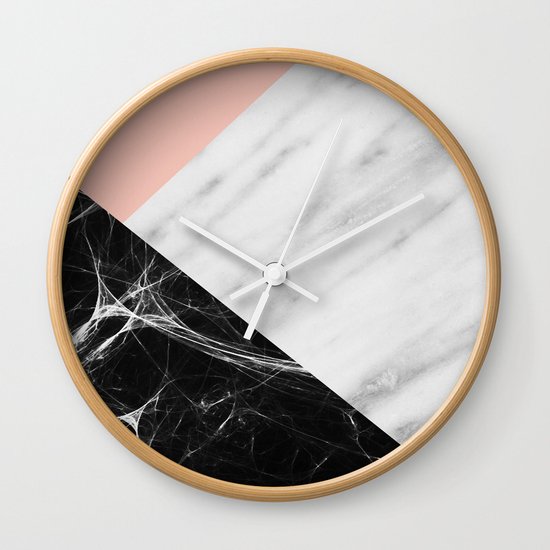 Marble Collage Wall Clock