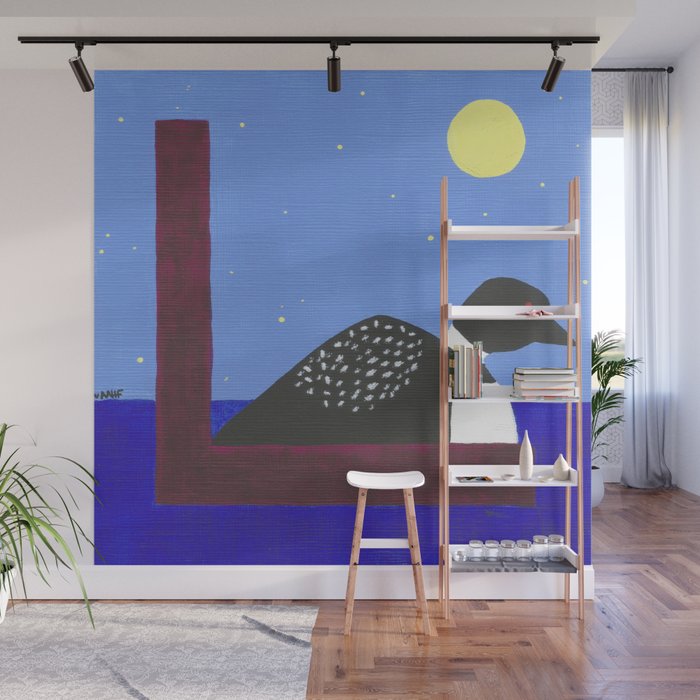 L is for Loon Wall Mural