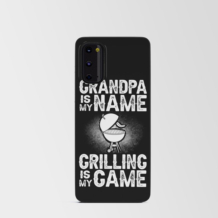Grandpa Grilling BBQ Grill Smoker Master Android Card Case