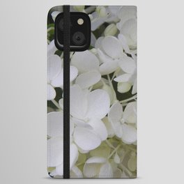 White Hydrangea iPhone Wallet Case