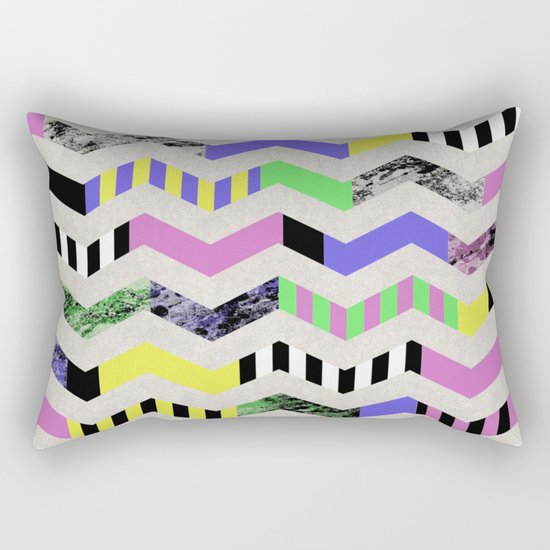 Crazy Zig Zags Rectangular Pillow
