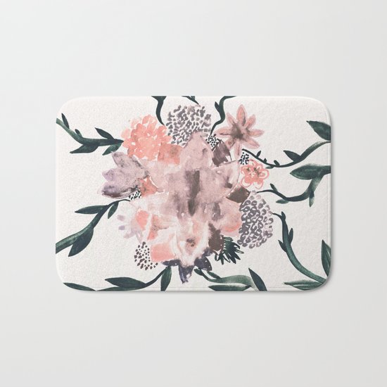 Summer Flowers Bath Mat