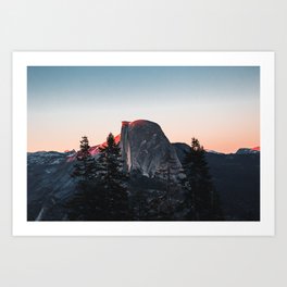 Last Light at Yosemite National Park Art Print