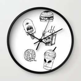 Monster Food Wall Clock