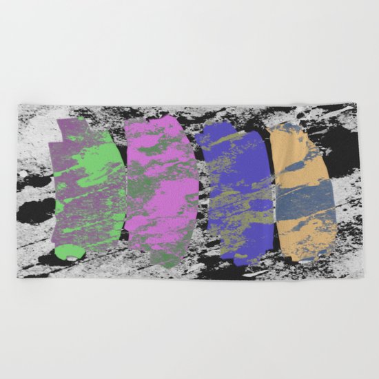 All 4 One - Abstract, textured artwork Beach Towel