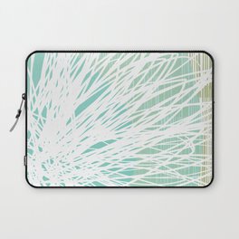 Doodle Flowers in Mint by Friztin Laptop Sleeve